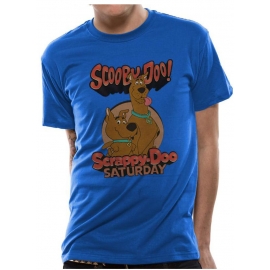 SCOOBY DOO SATURDAY Scooby and Scarppy ORIGINAL Blau Grössen S M L XL