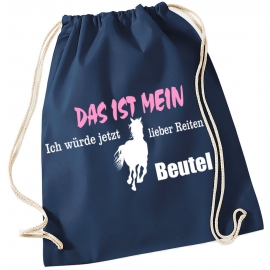 Das ist mein ich würde jetzt lieber Reiten Beutel ! Turnbeutel Schwarz