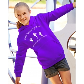 Zum Tanzen geboren - Zur Schule gezwungen ! Hoodie Sweatshirt mit Kapuze Gr. 116 128 140 152 164 Ballet Jazzdance