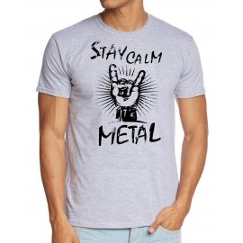 Stay Calm - its METAL !   T-Shirt oder Hoodie SCHWARZ S M L XL 2XL 3XL 4XL 5XL