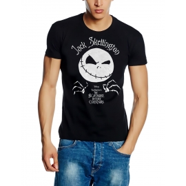 TIM BURTON´S The Nightmare before Christmas - Jack Skellington T-Shirt Schwarz Marvel S M L XL