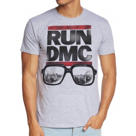 Run DMC NYC Sunglasses  Herren T-Shirt  Grau S M L XL 2XL