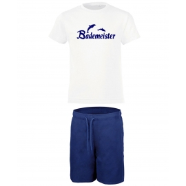 BADEMEISTER Kostüm T-Shirt + Badehose + Kopfbedeckung 1 bis 3 Teile Gr.S M L XL XXL 3XL 4XL 5XL