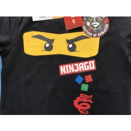 NINJAGO LEGO Ninja Langarm T-Shirt Original Schwarz 4 6 8 10 Jahre 104 116 128 140 cm