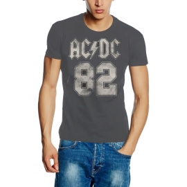 AC/DC College 82 original Herren T-Shirt  Grau S M L XL 2XL