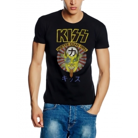 KISS - Hotter than Hell Japan original Herren T-Shirt  Schwarz S M L XL 2XL