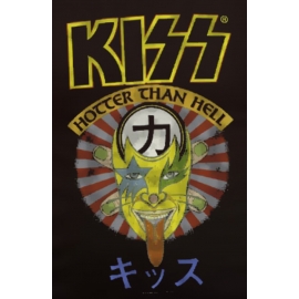 KISS - Hotter than Hell Japan original Herren T-Shirt  Schwarz S M L XL 2XL