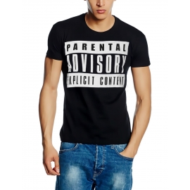 PARENTAL ADVISORY EXPLICIT CONTENT original Herren T-Shirt  Schwarz S M L XL 2XL