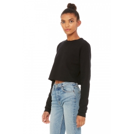 LA Bauchfrei Sweatshirt original crops TOP CROP Damen Sweater kurz geschnitten S M L XL Friday Club Black