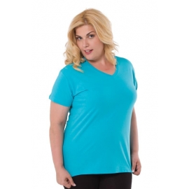 Curvy Girls T-Shirt Big TOP Übergrösse Damen große Grössen lang geschnitten S M L XL vers.Farben