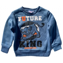 König der Löwen Sweatshirt  Kinder 3 4 6 8 Jahre 98 104 110 116 128 cm grau oder blau