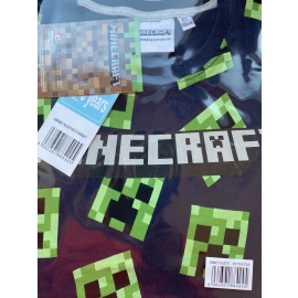 Minecraft T-Shirt Jungen und Mädchen 116 128 140 152 cm weiß 6 8 10 12 Jahre