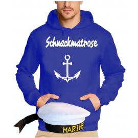 Matrosen  Kostüm 2 Teile Partymatrose Tanzmatrose Feiermatrose Saufmatrose vers. zur Auswahl Hoodie Sweatshirt mit Kapuze Gruppenkostüm Gr.S M L XL XXL 3XL 4XL 5XL