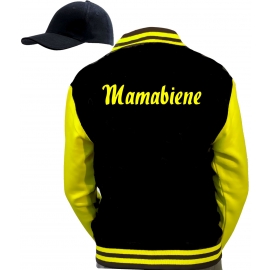 Bienen  Kostüm Partybiene Tanzbiene Feierbiene Sektbiene vers. zur Auswahl Jacke + Cap Gruppenkostüm schwarz gelb Gr.S M L XL XXL 3XL