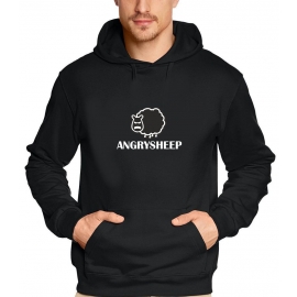 ANGRY SHEEP T-Shirt  Schwarz  S M L XL 2XL 3XL 4XL 5XL T-Shirt oder Hoodie Sweatshirt Pullover mit Kapuze