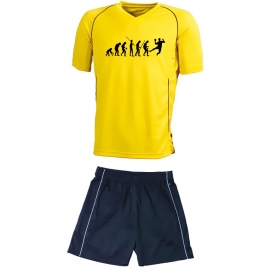 TRIKOTSET mit DEINEM NAMEN + NUMMER ! HANDBALL Evolution Kinderhandball Trikot + Hose  Kids 98-104, 110-116, 122-128, 134-140, 146-152, 158-164 cm schwarz, rot, blau. Grün, orange, weiß, gelb