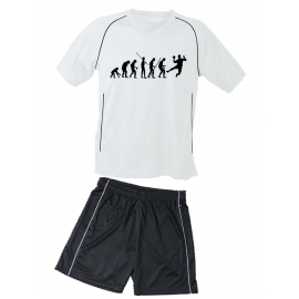 TRIKOTSET mit DEINEM NAMEN + NUMMER ! HANDBALL Evolution Kinderhandball Trikot + Hose  Kids 98-104, 110-116, 122-128, 134-140, 146-152, 158-164 cm schwarz, rot, blau. Grün, orange, weiß, gelb