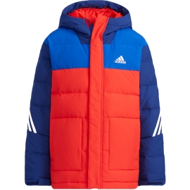 Adidas Kinderjacke Rot-Blau Gr. 128 134 140 152 164 176 Winterjacke mit Daunen Jungen + Mädchen