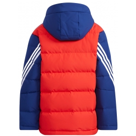 Adidas Kinderjacke Rot-Blau Gr. 128 134 140 152 164 176 Winterjacke mit Daunen Jungen + Mädchen