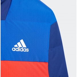 Adidas Kinderjacke Rot-Blau Gr. 128 134 140 152 164 176 Winterjacke mit Daunen Jungen + Mädchen