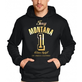 TONY MONTANA NR.1 hoodie schwarz/gold S M L XL XXL