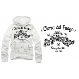 TIERRA DEL FUEGO magellanica HOODIE hellgrau vorne