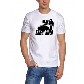 KNIGHT RIDER t-shirt hellblau / rot