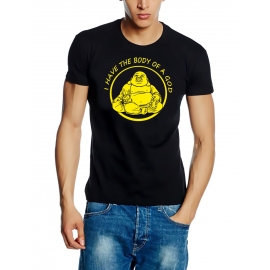 Shirt I HAVE THE BODY OF A GOD buddha T-SHIRT