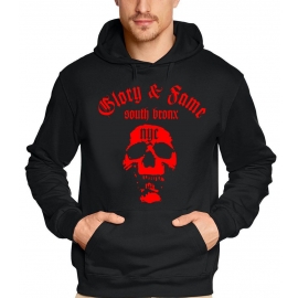 glory & fame HOODIE south bronx NYC Sweatshirt schwarz